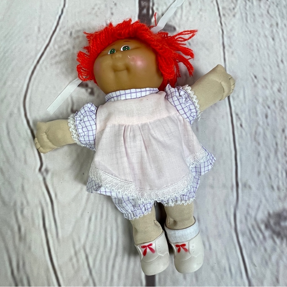 CABBAGE PATCH 8 inch vintage doll with red hair and brown eyes